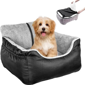 Planet Gates Pet Car Seat for Large Medium Dogs Washable Dog Booster Pet Car Seat Detachable Dog Bed for Car Back Seat Pet Travel Carrier Bed