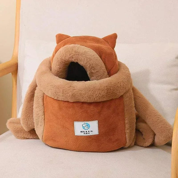 Planet Gates Pet Carrier Bag Cat Dogs Plush Backpack Outdoor Travel Walking Winter Warm Nest Kitten Puppy Hanging Chest Portable Carriers