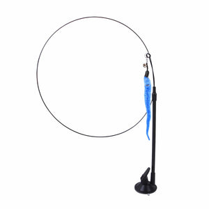 Planet Gates Pet Cat Toy Cat Wand Fluffy Feather with Bell Sucker Cat Stick Toy Interactive Toys for Cats Kitten Hunting Exercise Pet Product