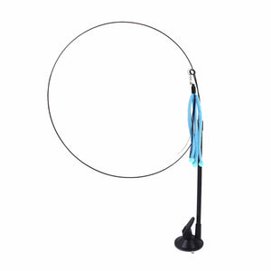 Planet Gates Pet Cat Toy Cat Wand Fluffy Feather with Bell Sucker Cat Stick Toy Interactive Toys for Cats Kitten Hunting Exercise Pet Product