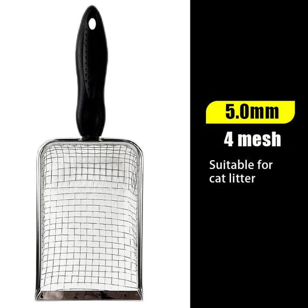 Planet Gates Pet Cleaning Tools Stainless Steel Feces Shovel Net Cat Litter Shovel Reptiles Lizard Sand Shovel Mesh Screen Fecal Spoon
