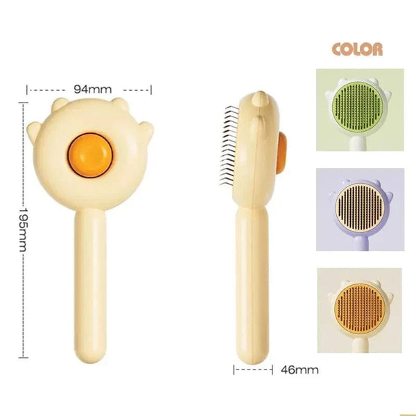 Planet Gates Pet Comb One-Key Hair Removal Cleaning Brush Magic Massage Grooming Needle Scratcher For Cat Dog Cleaning Care Supplies