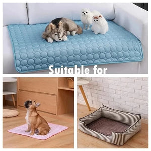Planet Gates Pet Cooling Mat Summer Pet Cold Bed Extra Large For Small Big Dogs Pet Accessories Cat Durable Blanket Sofa Cat Ice Pad Blanket