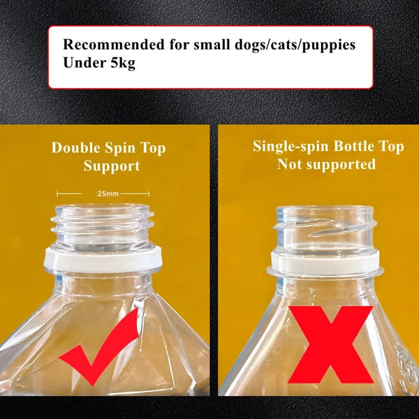 Planet Gates Pet Dog Cat Water Dispenser Nozzle Hanging Bottle Water Beverage Fountain Head Leak-Proof Feeder Bowl Pet Feeding Device 강아지 급수기