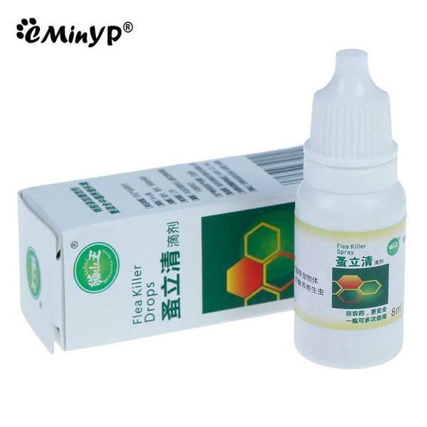 Planet Gates Pet Dog Flea Killer Vitro Drops Long-Lasting Control Repel Anti Fleas Cat Ticks Lice Insect Remover For Cats Dogs Repeller 8ML