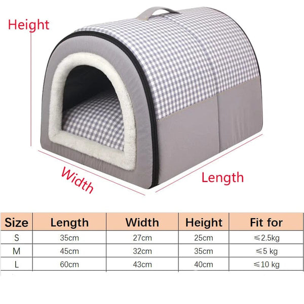 Planet Gates Pet Dog House Soft Cozy Pet Sleeping Bed for Small Medium Dogs Cats Foldable Removable Puppy Nest Portable Kennel Pet Supplies