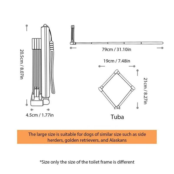 Planet Gates Pet Dog Long Handle Pet Pooper Scooper Foldable Dog Pee Catcher Urine Stick multifunctional Dog Poop Catcher Waste Cleaning Tool