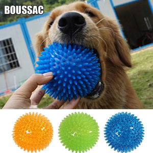 Planet Gates Pet Dog Toys Cat Puppy Sounding Toy Polka Squeaky Tooth Cleaning Ball TPR Training Pet Teeth Chewing Toy Thorn Balls Accessories