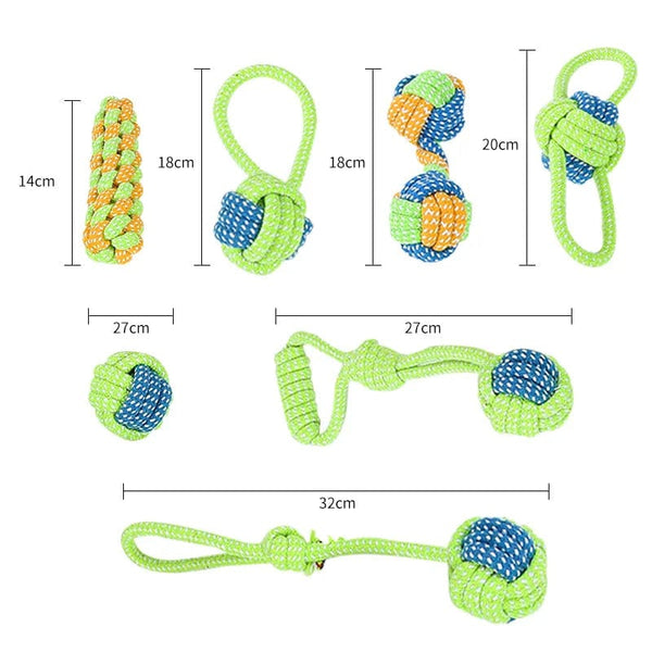 Planet Gates Pet Dog Toys for Large Small Dogs Toy Interactive Cotton Rope Mini Dog Toys Ball for Dogs Accessories Toothbrush Chew Puppy Toy