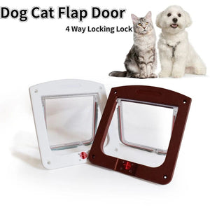 Planet Gates Pet Dogs Cats Door New Safe Lockable Magnetic Screen Outdoor Window 4 Way Locking Gate House Enter Freely Fashion Pretty Garden