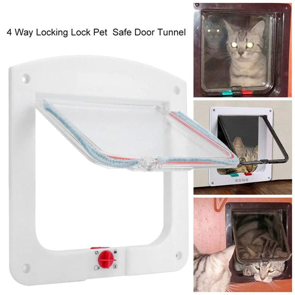 Planet Gates Pet Dogs Cats Door New Safe Lockable Magnetic Screen Outdoor Window 4 Way Locking Gate House Enter Freely Fashion Pretty Garden