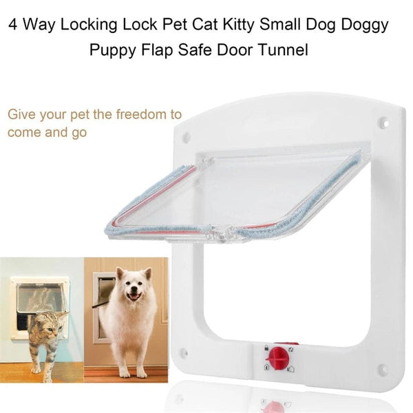 Planet Gates Pet Dogs Cats Door New Safe Lockable Magnetic Screen Outdoor Window 4 Way Locking Gate House Enter Freely Fashion Pretty Garden
