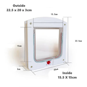 Planet Gates Pet Dogs Cats Door New Safe Lockable Magnetic Screen Outdoor Window 4 Way Locking Gate House Enter Freely Fashion Pretty Garden