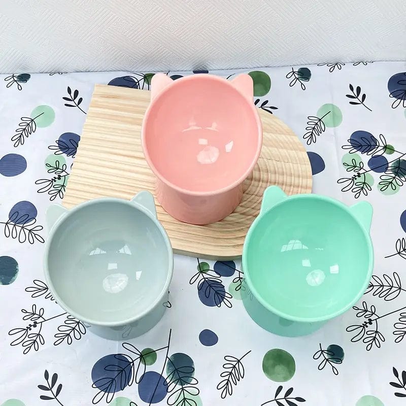 Planet Gates Pet Food Bowl Tilt High Bottom Neck Protector Antichoking Dog and Cat Water Bowl Antidumping Dog Feeding Supplies