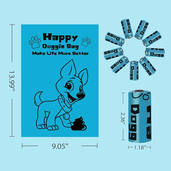 Planet Gates Pet Garbage Bag Environmentally Friendly Degradable Dog Fecal Bag Dog Kitten Poop Fecal Collect Bag Pet Hygiene Cleaning Product