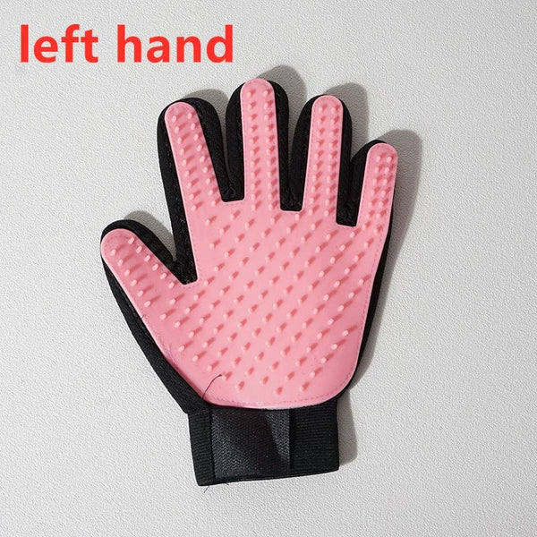 Planet Gates Pet Glove Cat Grooming Glove Cat Hair Deshedding Brush Gloves Dog Comb for Cats Bath Hair Remover Clean Massage Brush For Animal