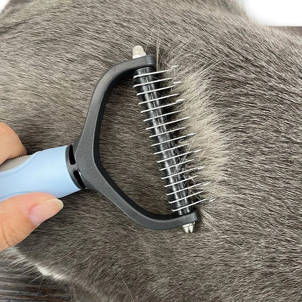 Planet Gates Pet Hair Removal Comb Cat Dog Brush Pet Hair Grooming Tool Puppy Hair Shedding Combs Pet Fur Trimming Dematting Deshedding Brush