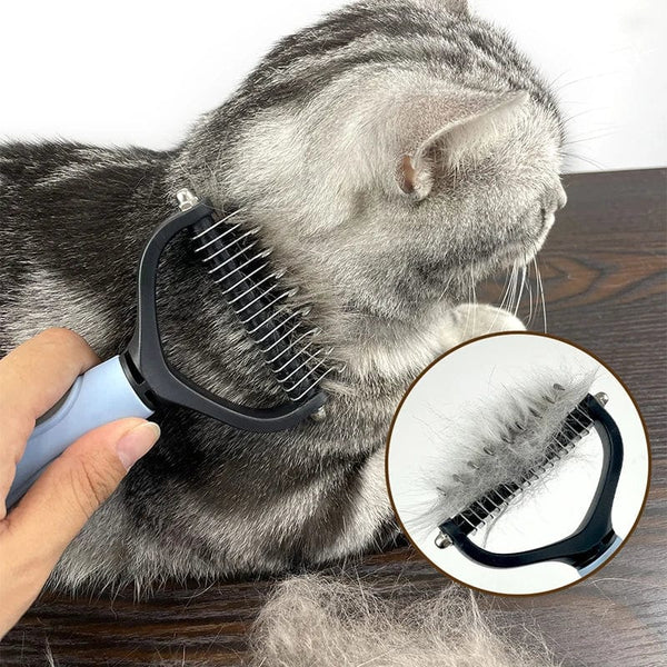 Planet Gates Pet Hair Removal Comb Cat Dog Brush Pet Hair Grooming Tool Puppy Hair Shedding Combs Pet Fur Trimming Dematting Deshedding Brush
