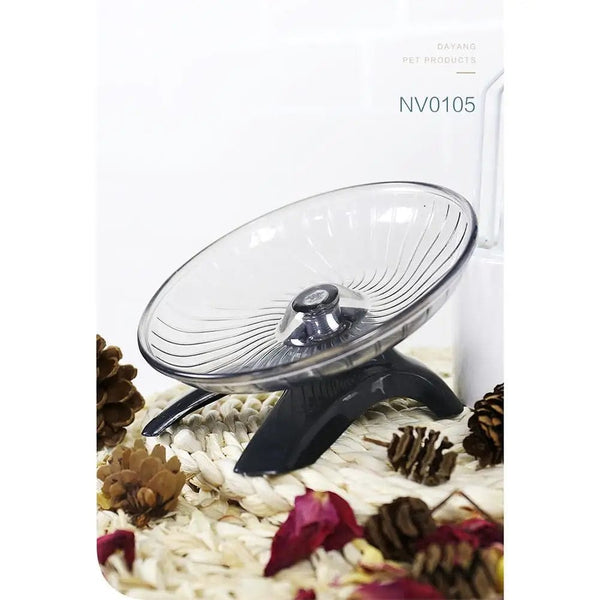 Planet Gates Pet Hamster Running Wheel Mute Flying Saucer Steel Axle Wheel Running Disc Toys Cage Small Animal Hamster Accessories Drop Ship