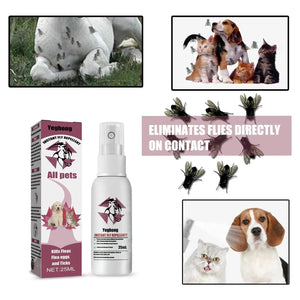 Planet Gates Pet insect repellent spray Drive away fleas lice ticks Sterilization Relieve skin itching Suitable for deworming cats and dogs