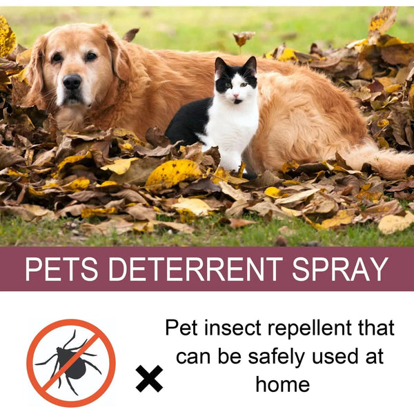 Planet Gates Pet insect repellent spray Drive away fleas lice ticks Sterilization Relieve skin itching Suitable for deworming cats and dogs
