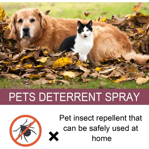 Planet Gates Pet insect repellent spray Drive away fleas lice ticks Sterilization Relieve skin itching Suitable for deworming cats and dogs