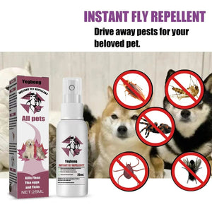 Planet Gates Pet insect repellent spray Drive away fleas lice ticks Sterilization Relieve skin itching Suitable for deworming cats and dogs