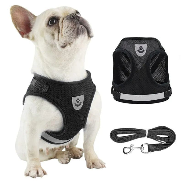 Planet Gates Pet Leash Undershirt Type Harness Breathable Reflective Adjustable Chest Harness Outdoor Dog Carrying Supplies