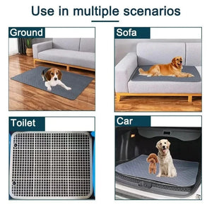 Planet Gates Pet Pee Pads Mat Washable Dog Urine Mat Reusable Car Seat Sofa Waterproof Absorbent Puppy Cat Training Diaper Mat Pet Supplies