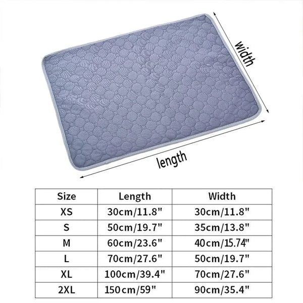 Planet Gates Pet Pee Pads Mat Washable Dog Urine Mat Reusable Car Seat Sofa Waterproof Absorbent Puppy Cat Training Diaper Mat Pet Supplies