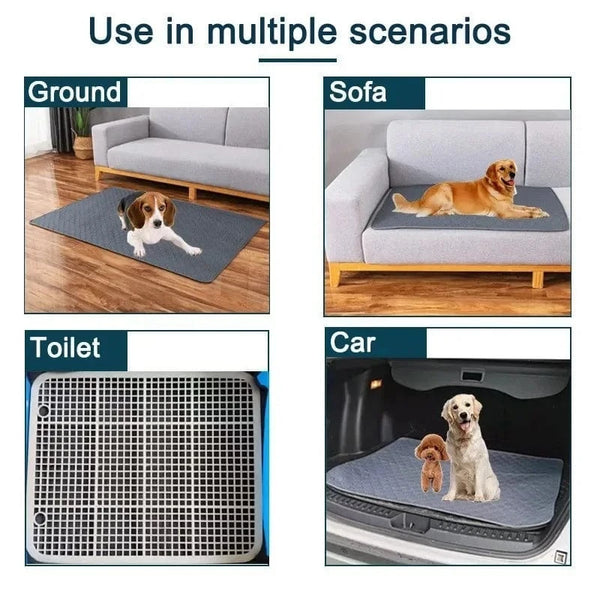 Planet Gates Pet Pee Pads Mat Washable Dog Urine Mat Reusable Car Seat Sofa Waterproof Absorbent Puppy Cat Training Diaper Mat Pet Supplies