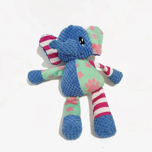 Planet Gates Pet Plush Toy Cat Dog Interactive Teething Toys Cute Animal Style Bite Resistant Squeaky Teeth Cleaning Chew Toy Pet Supplies