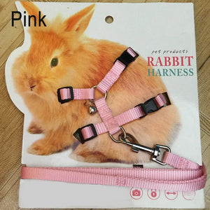 Planet Gates Pet Rabbit Soft Harness Leash Adjustable Bunny Traction Rope for Running Walking SAL99