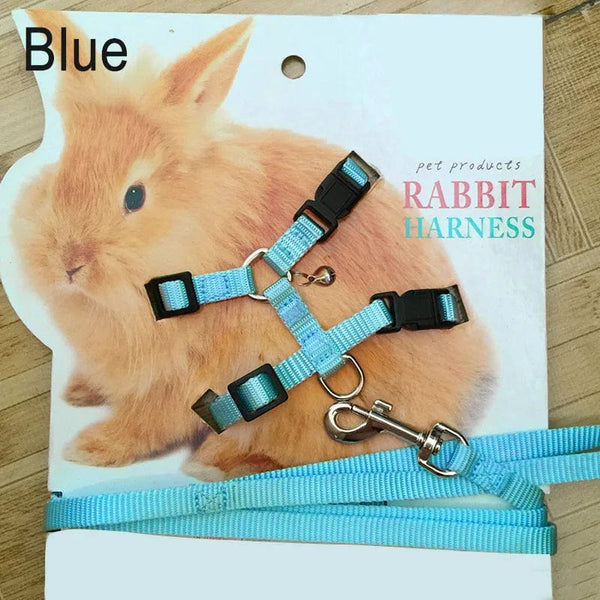 Planet Gates Pet Rabbit Soft Harness Leash Adjustable Bunny Traction Rope for Running Walking SAL99