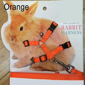 Planet Gates Pet Rabbit Soft Harness Leash Adjustable Bunny Traction Rope for Running Walking SAL99