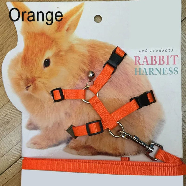 Planet Gates Pet Rabbit Soft Harness Leash Adjustable Bunny Traction Rope for Running Walking SAL99