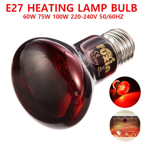 Planet Gates Pet Red Heating Lamp E27 Day Night For Amphibian Snake Lamp Heat Reptile Bulb UV Light 25W 50W 100W AC220-240V