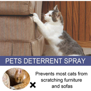Planet Gates Pet Scratch Deterrent Spray Cat Anti Scratch Furniture Sofa Protector Natural Plant Extracts Safe Pet Stop Scratching Spray 50ml