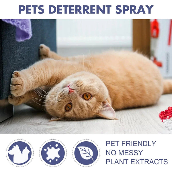 Planet Gates Pet Scratch Deterrent Spray Cat Anti Scratch Furniture Sofa Protector Natural Plant Extracts Safe Pet Stop Scratching Spray 50ml