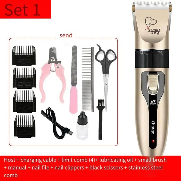 Planet Gates Pet Shaving Machine Dog Clipper Sets Dog Hair Grooming Barber Trimmer Set Cordless Rechargeable Pet Shaving Machine Pet Supplies