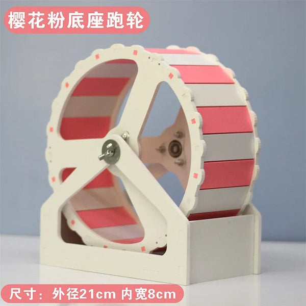 Planet Gates Pet Sport Wheel Hamster Disc Exercise Wheel With Stand Rotatory Jogging Wheel Hamster Running Wheel Funny Running Disc Toy