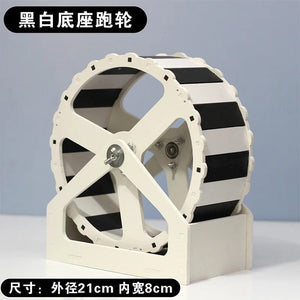 Planet Gates Pet Sport Wheel Hamster Disc Exercise Wheel With Stand Rotatory Jogging Wheel Hamster Running Wheel Funny Running Disc Toy