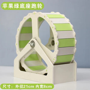 Planet Gates Pet Sport Wheel Hamster Disc Exercise Wheel With Stand Rotatory Jogging Wheel Hamster Running Wheel Funny Running Disc Toy