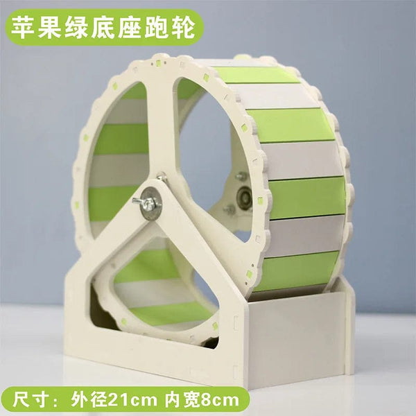 Planet Gates Pet Sport Wheel Hamster Disc Exercise Wheel With Stand Rotatory Jogging Wheel Hamster Running Wheel Funny Running Disc Toy