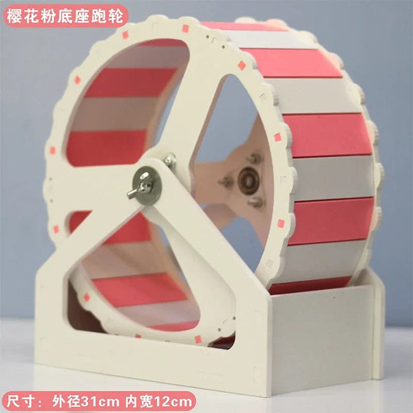 Planet Gates Pet Sport Wheel Hamster Disc Exercise Wheel With Stand Rotatory Jogging Wheel Hamster Running Wheel Funny Running Disc Toy