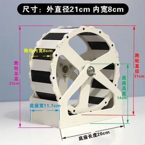 Planet Gates Pet Sport Wheel Hamster Disc Exercise Wheel With Stand Rotatory Jogging Wheel Hamster Running Wheel Funny Running Disc Toy