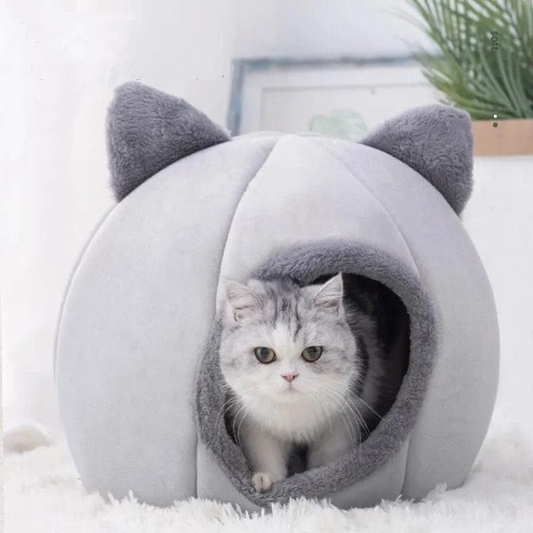 Planet Gates Pet Tent Cave Bed for Cats Small Dogs Self-Warming Cat Tent Bed Cat Hut Comfortable Pet Sleeping Bed