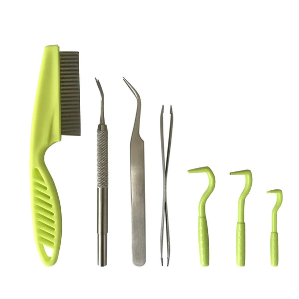 Planet Gates Pet Tick Removal Dog Cat Flea Remover Tool Pet Grooming Supplies Tick Hook Professional Tools For Cat Dog Horse Human Wholesale