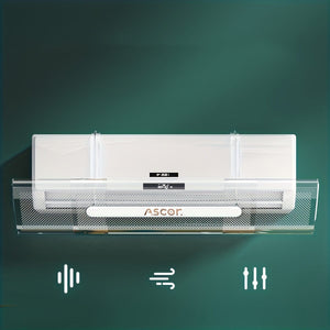 Planet Gates PET Transparent 1pack Air Conditioning Windshield New PET Transparent Adjustable Windshield Moon Infant Anti-Straight Blowing Air Conditioning Cover Air Conditioner Accessories