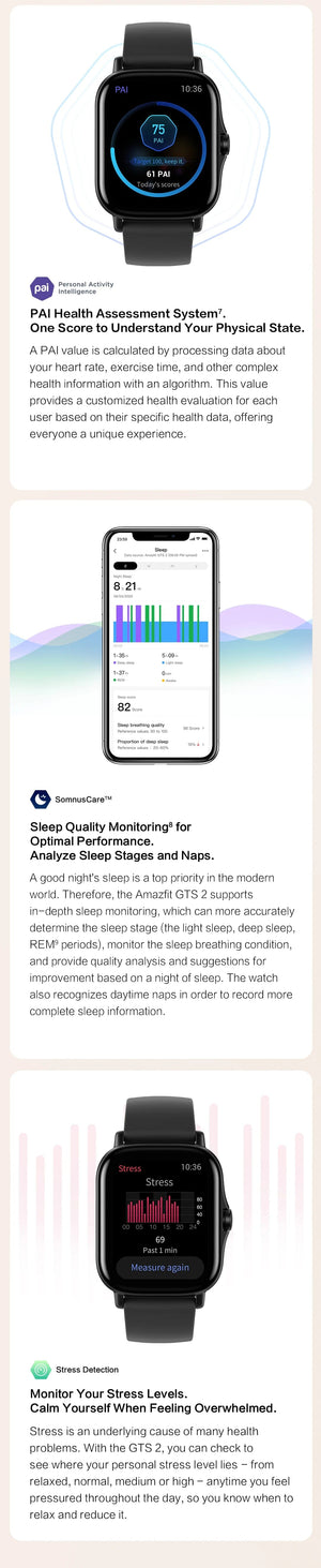 Planet Gates Petal Pink / GTS 2 New Version / Russian Federation [New Version ] Amazfit GTS 2 Smartwatch 43mm Music Storage And Playback Smart Watch Alexa Built-in For Android IOS Phone